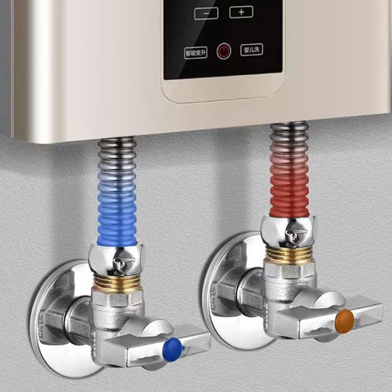 Zawory odcinające wodę z uchwytem Zawory regulacji przepływu wody Zawory kątowe stopowe ciepłej/zimnej wody Akcesoria łazienkowe