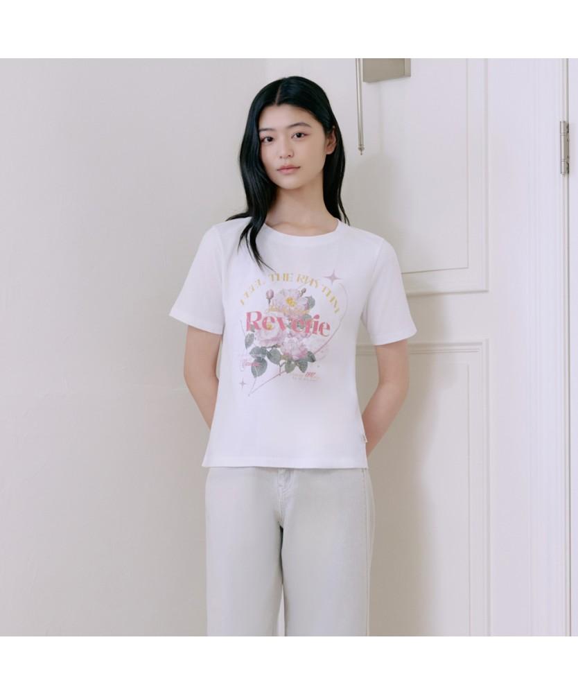 THURSDAY ISLAND Big Flower Artwork T-Shirt_T264Mts291W