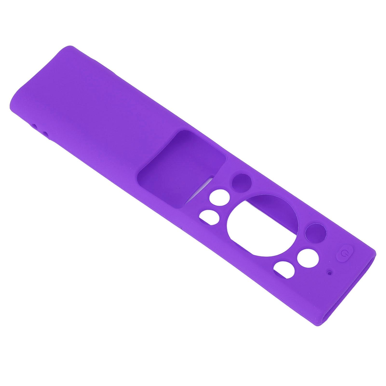 

TV Remote Case Silicone Skin Friendly Anti Slip Washable Remote Protective Cover for SAMSUNG BN59 Purple