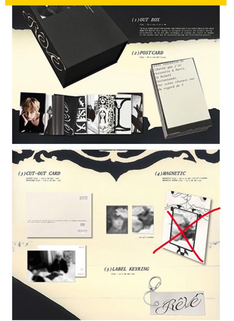 [USED] BTS V Tae Photobook Postcard Review