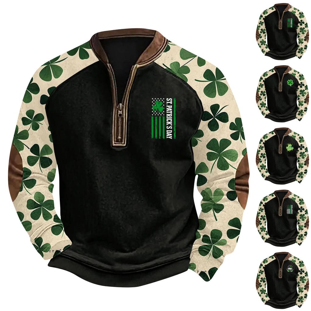 Pánská retro mikina s potiskem s přechodem