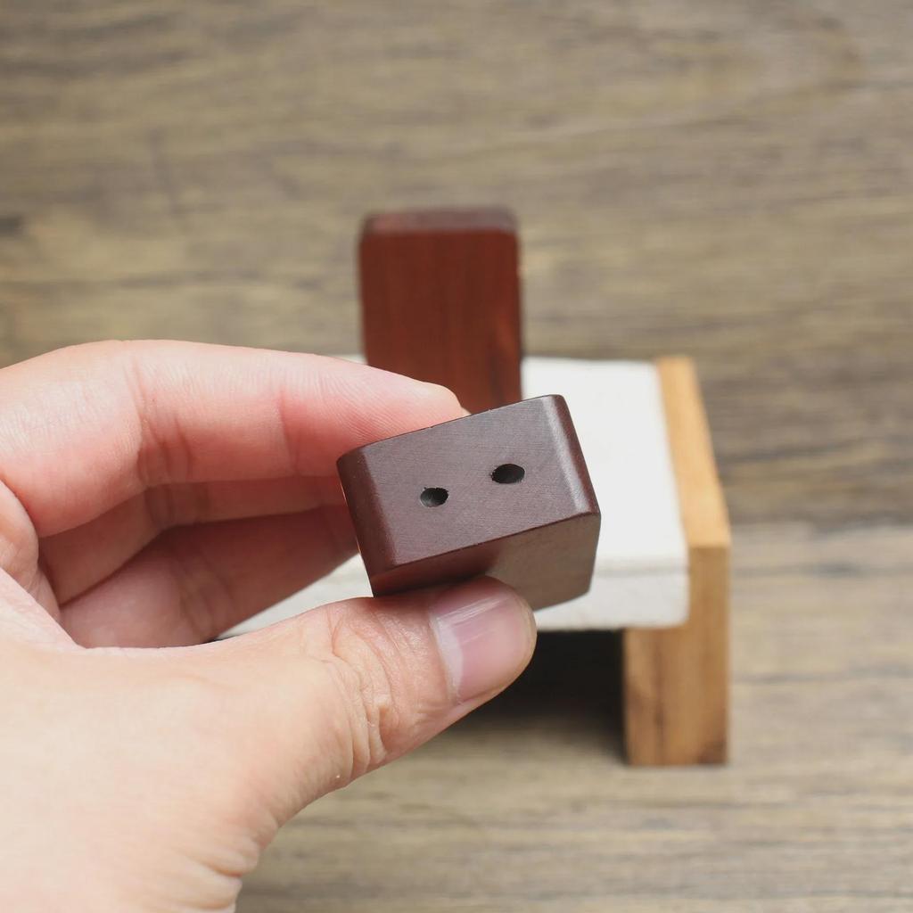 Lightning-Struck Jujube Wood Pendant with Six-Star and Seven-Star Crape Myrtle Design - Taoist Magic Tool