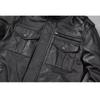 Chinese Size Men Leather Jacket Genuine Cowhide Black Autumn