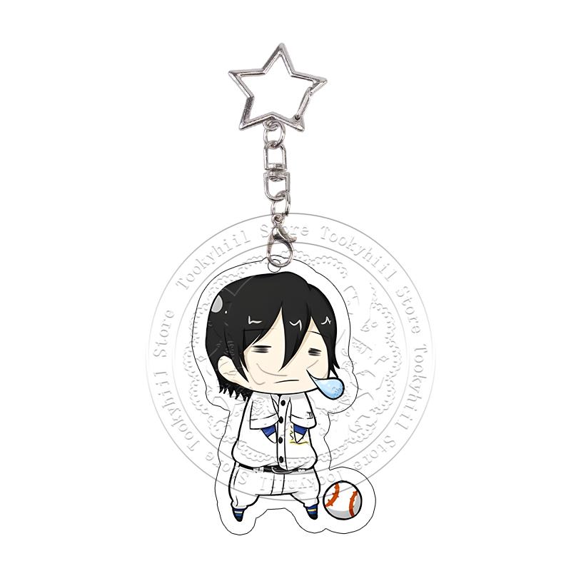 40 Styles Ace of Diamond Acrylic Keychain Chibi Cartoon Characters Eijun Sawamura Kazuya Miyuki Satoru Furuya Backpack Charm