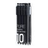 10/20Pcs Retractable Gel Pen Quick Drying 0.5MM Press Action Gel Inks Pens for Writing Journaling Office School Supplies