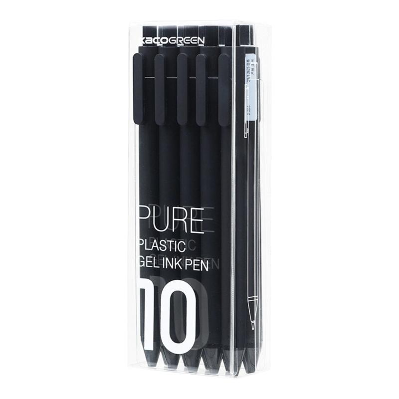 10/20Pcs Retractable Gel Pen Quick Drying 0.5MM Press Action Gel Inks Pens for Writing Journaling Office School Supplies