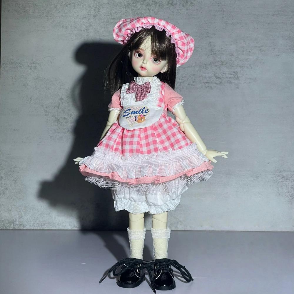 Niedliches 30cm Puppenoutfit Ersatzkleidung 1/6 BJD Puppe Prinzessinnenkleid Set Sweet Lolita Dienstmädchenkleidung Puppenzubehör Mädchengeschenk