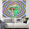 Alien Colorful Psychedelic Tapestry Durable Decorative Aesthetic Hippie Home Living Room Bedroom Wall Hanging Art