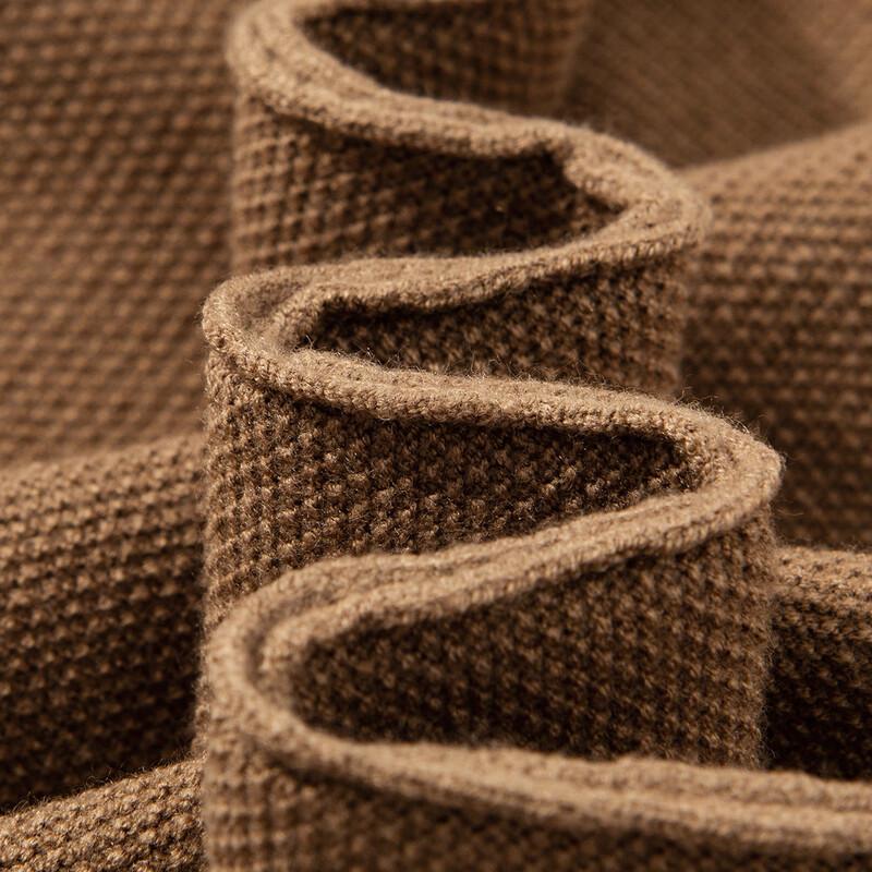 MONTAGUT Men's Wheat Ear Jacquard Knit Pullover Sweater