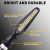 4X Sequential LED Motorcycle Turn Blinker Signal Indicator Marker Amber Light