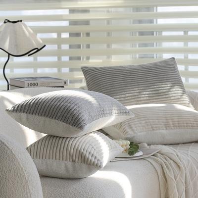 Winter Sofa Living Room Pillow Wool Corduroy High-end Sofa Cushion Back Cushion Rectangular Waist Pillow Without Core