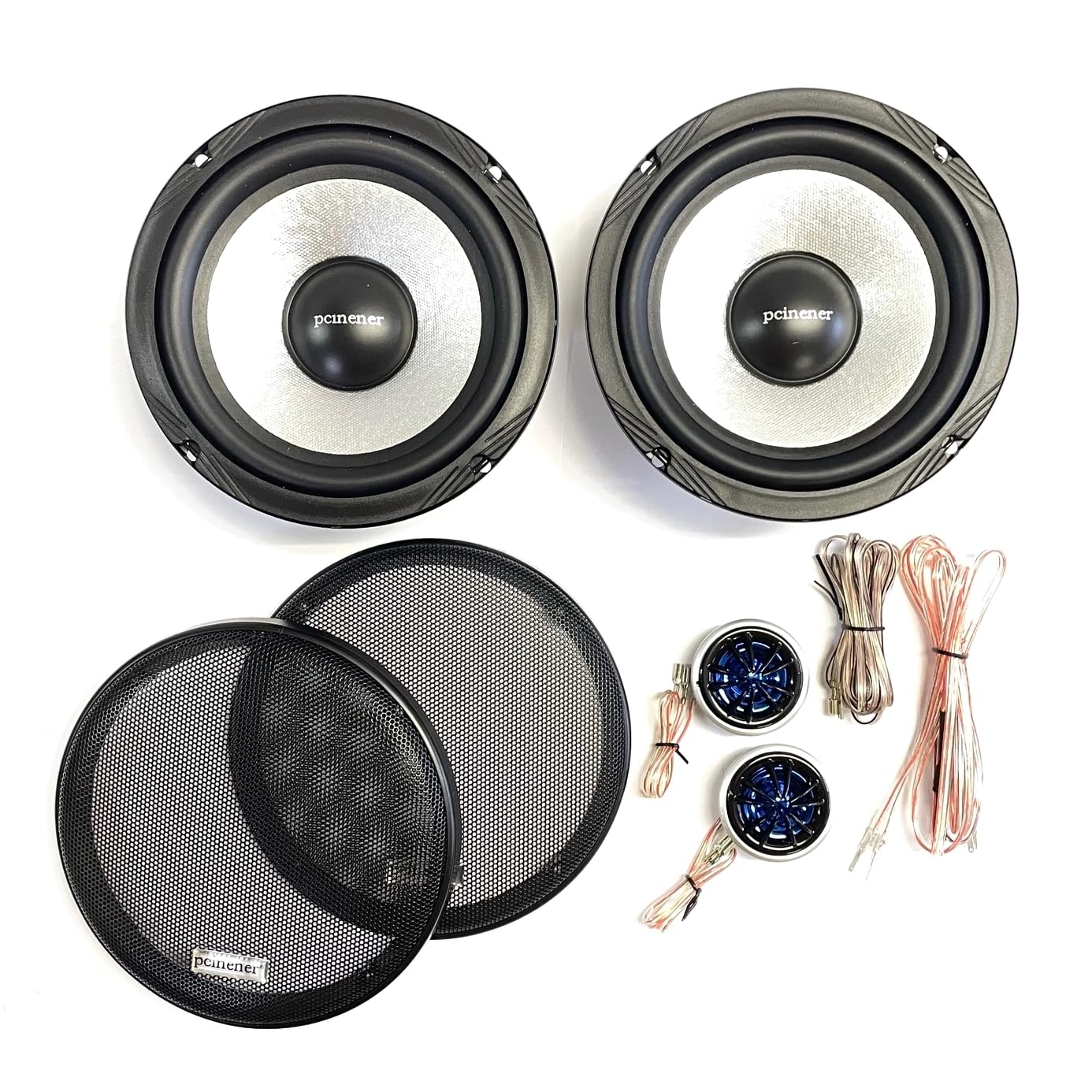 

Pcinener Автомобильный 17 см Компонентный Твитер Комплект Отдельных Динамиков с Решеткой для Автомобильного Использования TS-650 Динамики,
