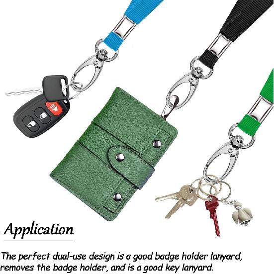 20 Pack Colorful Lanyards for ID Badges, Durable Neck Lanyard Strap for Kids, Men, Women, Cruise, Office, Events