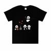 Cute Panda Flower Pattern WoUnisexs Retro Aesthetic Casual Soft Cotton Tshirt Flower Pattern Animal Printed Top