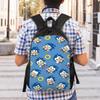 Sonices the H-Hedgehogs Backpack  Female Polyester Camping Backpacks Pattern Novelty School Bags Rucksack