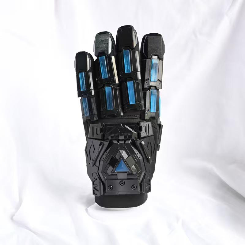 Multifunctional Luminous Tactical Hand Armor Punk Mechanical Gloves Unisex Sci-fi Mecha Cosplay Props Outdoor Motorcycle Gloves One Size
