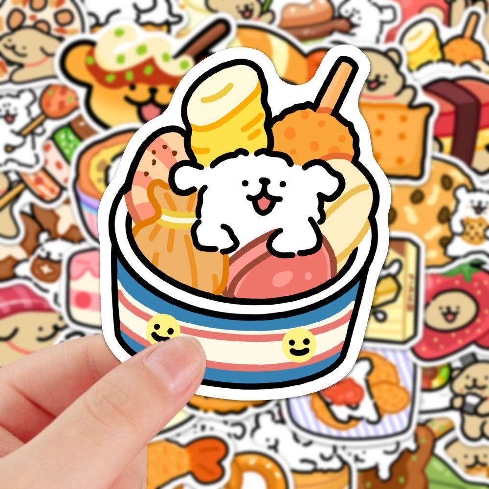 100 Cute Dog-Themed High-Definition Waterproof Stickers for Laptops & Phone Cases