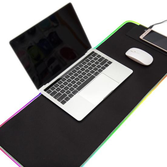 LED Luminous Colorful Gaming Mouse Pad Lights RGB Keyboard Mat for Computers
