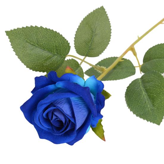 Artificial Rose Eye-catching No Withering Fresh-keeping Fancy Single Branch Simulation Roses Wedding Favors