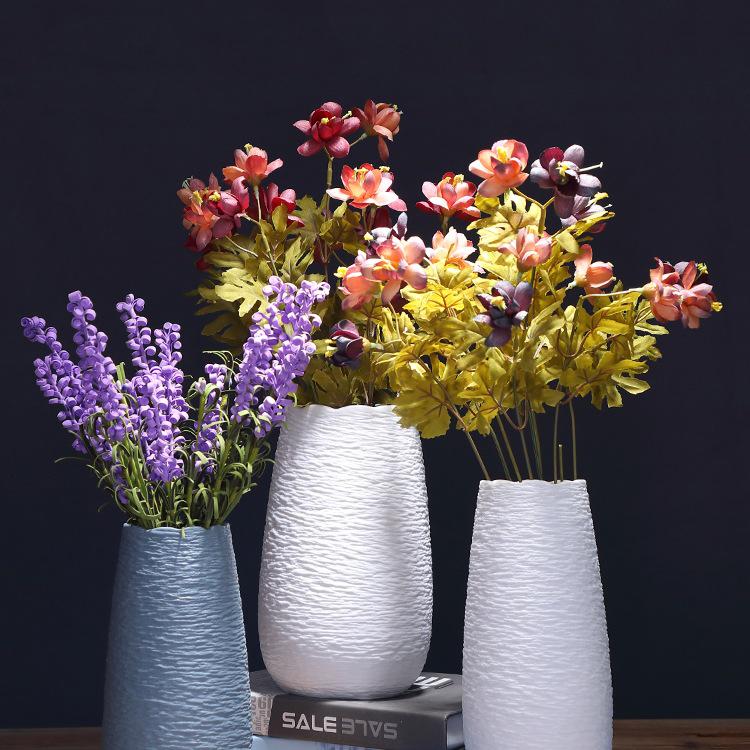 Modern Nordic Ceramic Dried Flower Vase - Minimalist Hydroponic Container for Home Decor