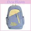 Nylon Student Backpack For College Girls With Letter Print Design And Cushion Straps For School Use