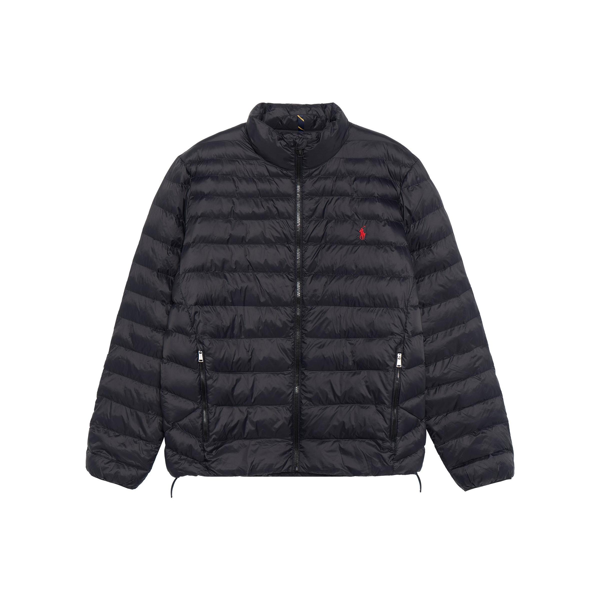 Polo Ralph Lauren Gepolsterte Jacke mit Reißverschluss und Pony-Stickerei 710810897-012 M black