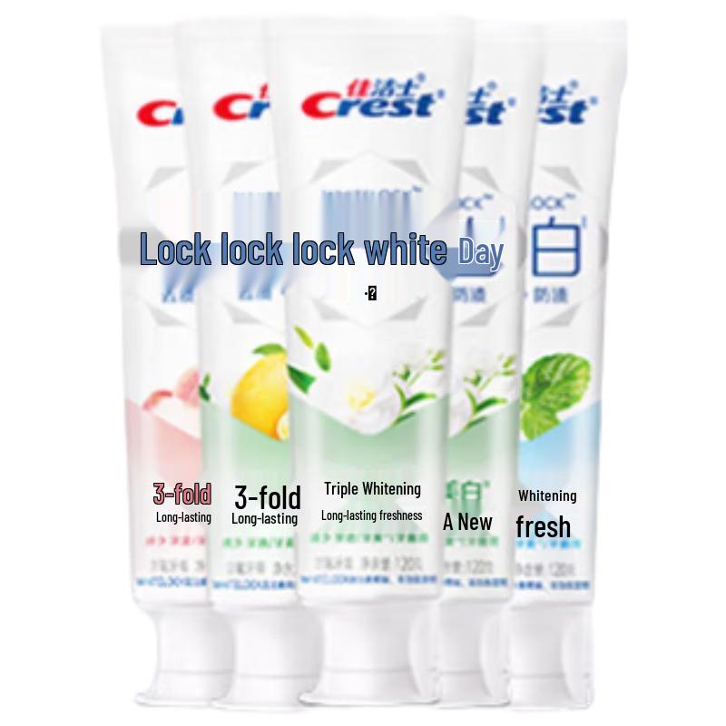 Crest Lock White Tea Mint Whitening Toothpaste