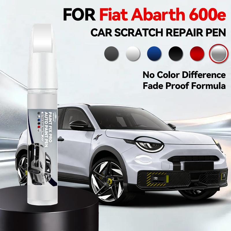 

Car Paint Repair Pen For 2024-2025 FIAT Abarth 600E Paint Scratch Repair Accessories Red 159 White Green Purple Blue Orange срібний