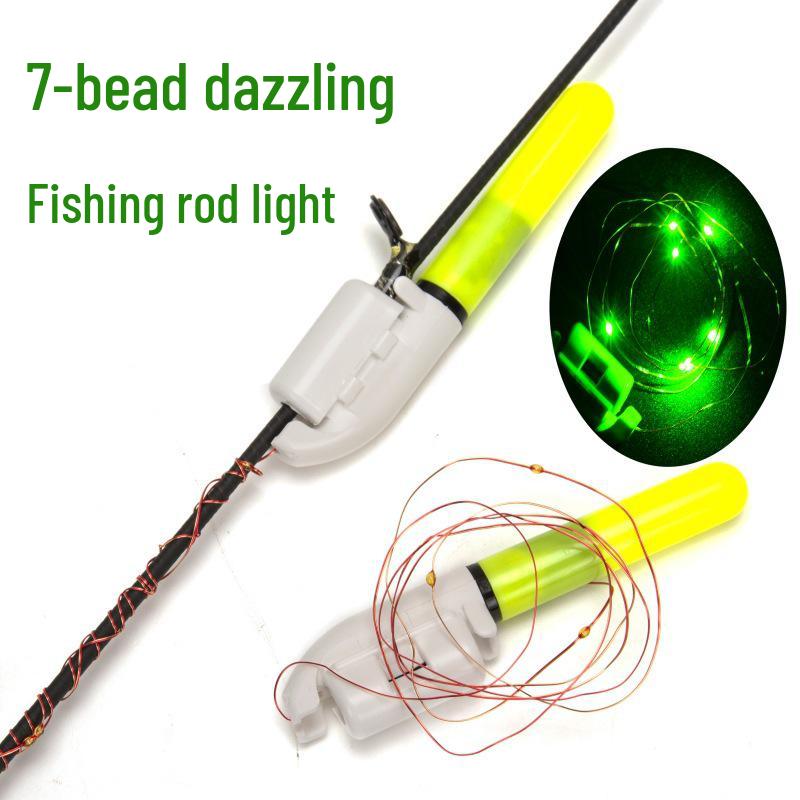 Luminous LED Night Fishing Rod Tip Light - Waterproof, Flashing, and Fluorescent Stick Accessory