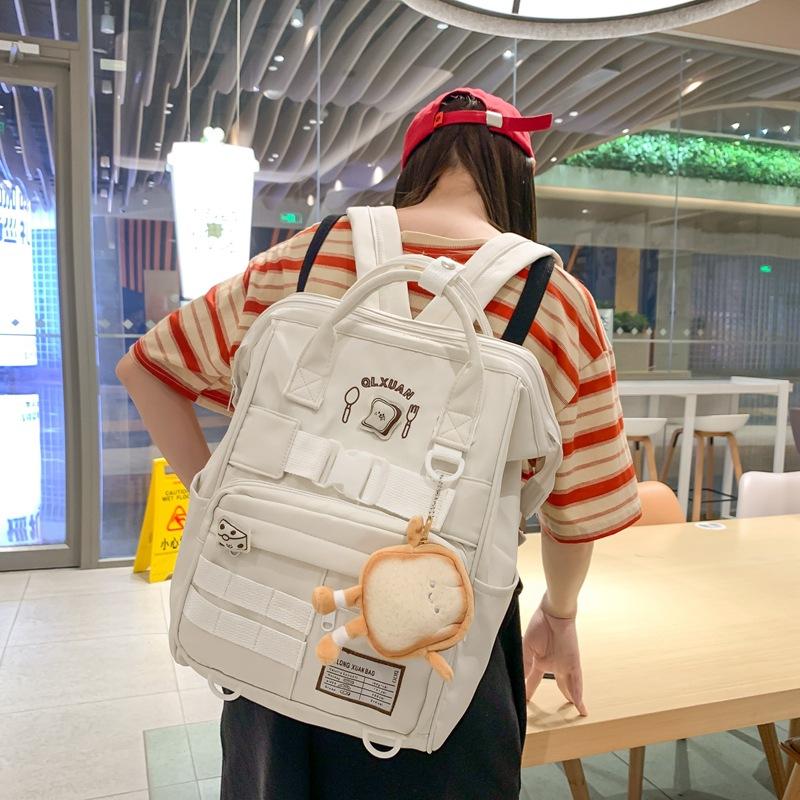 Japanese college student schoolbag large capacity junior high school backpack versatile ins high value girls backpack new