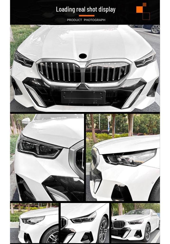 BMW 5 Series i5 G60/G61 2024+ Headlight Eyebrows Stickers - Exterior Trim Modification.