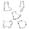5/9Pcs Kitten Cat Shape Cookie Mold Stainless Steel Baking Tools  Kitchen Gadgets Home Party Gift