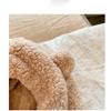 Cartoon Bear Ear Lamb Beanie Hat With Mask Warm Balaclava Winter Thickened Ear Protection Autumn Skullies Beanies For Girl