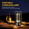 Portable Rechargeable LED Atmosphere Lamp, Vintage Creative Table Light, Touch Dimmable Decor Lighting for Bedside, Desk, Restaurant, Camping