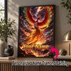 Personalized Ho-Oh Diamond Art Custom Name 5D Diamond Painting Full Drill DIY Craft