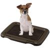Dog Toilet Training Tray with Mesh Regular Silver Ion Charcoal Gray Cover, Leak-Resistant Rim, Size, Antibacterial,