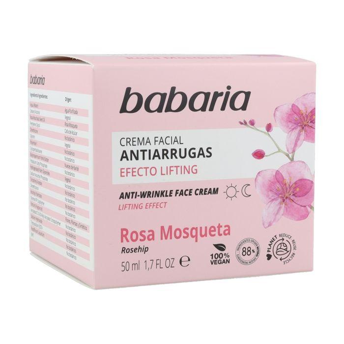 Crème Visage anti-rides à la rose musquée - Babaria - EFFET LIFTING - 50ml