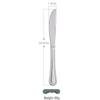 RuHan Beaded Stainless Steel Dinner Knife Set