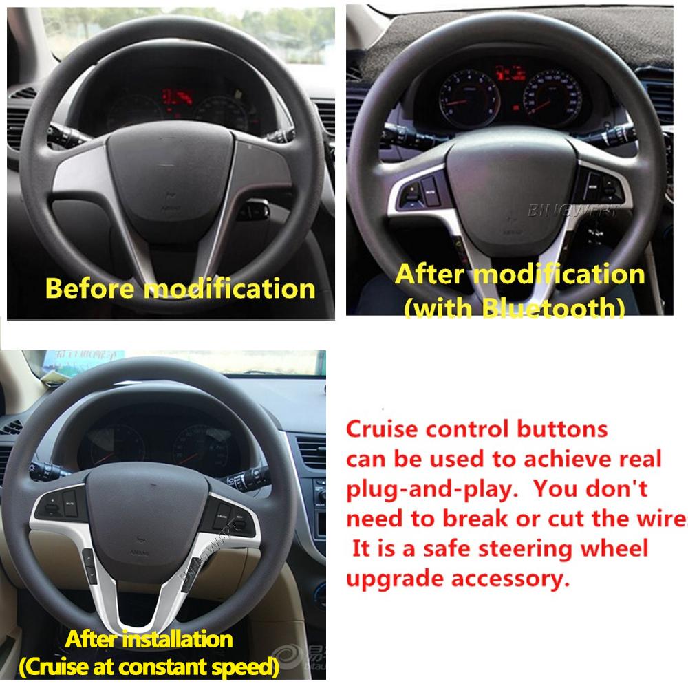 Multifunctional Cruise Control Button Switch For Hyundai VERNA SOLARIS 2010 2011 2012 2013 2014 2015 2016 Steering Wheel Button