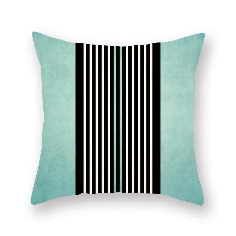New 45*45Cm Color Teal Blue Cushion Cover Pillow Cases Arrow Geometric For Living Room Home Sofa Chair Decorative Pillowcases