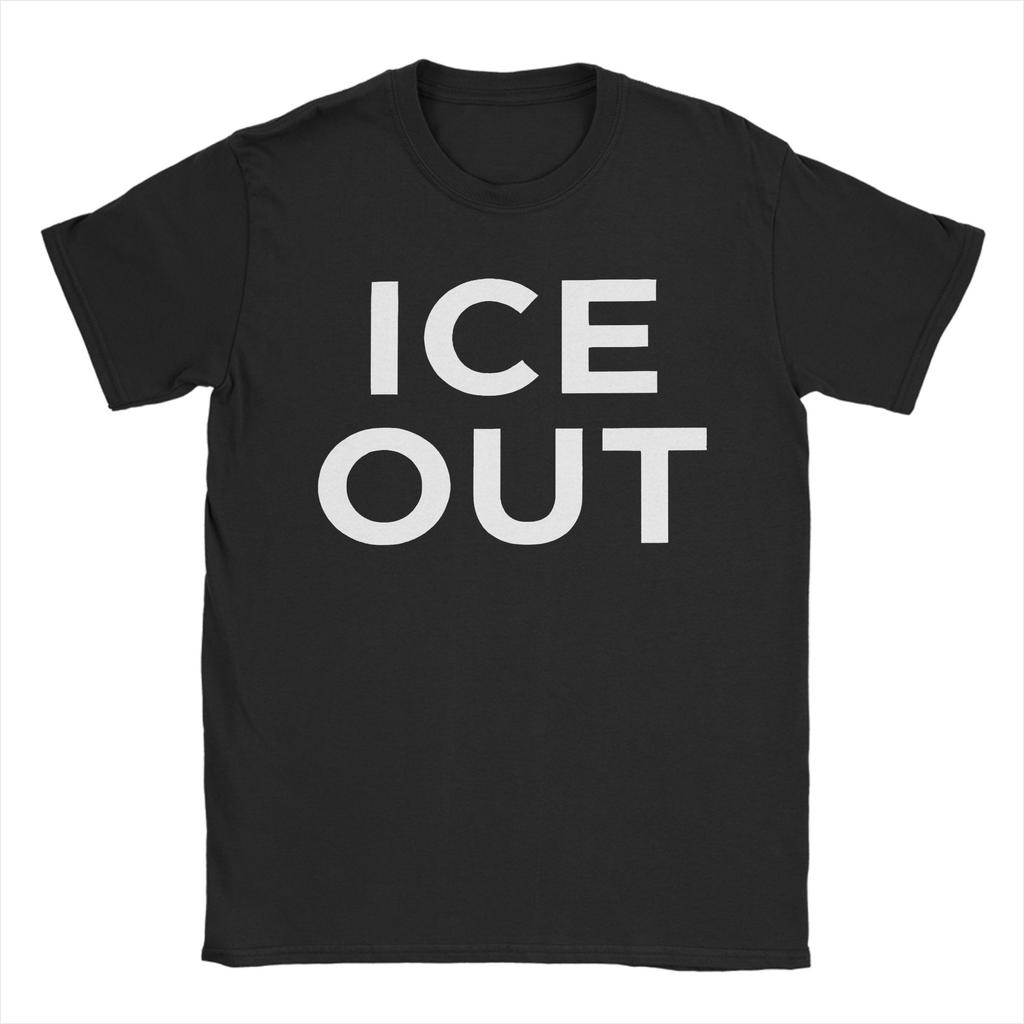 Ice Out No HuUnisex is Illegal US Unisex T Shirt Vintage Tees Short Sleeve Crewneck TShirts Cotton Printed Tops