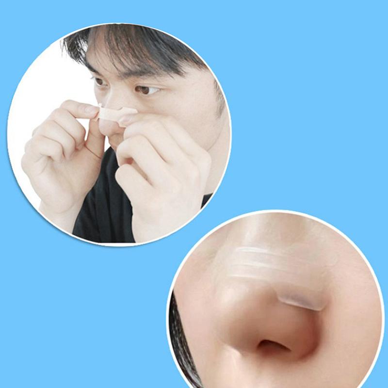 50 Stück 55 x 16 mm Atem-Nasenstreifen Richtige Hilfe Stop Schnarchen Nasenpflaster Gutes Schlafpflaster Einfacheres, besseres Atmen Gesundheitswesen