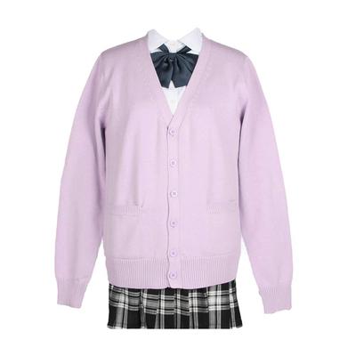 Schule, Gymnasium, Schule, Schule, Strick, Winter [Wowcarbazol] Strickjacke, Damen, Uniform, Student, Pullover, V-Ausschnitt, Student, Strickjacke, einfarbig, locker,