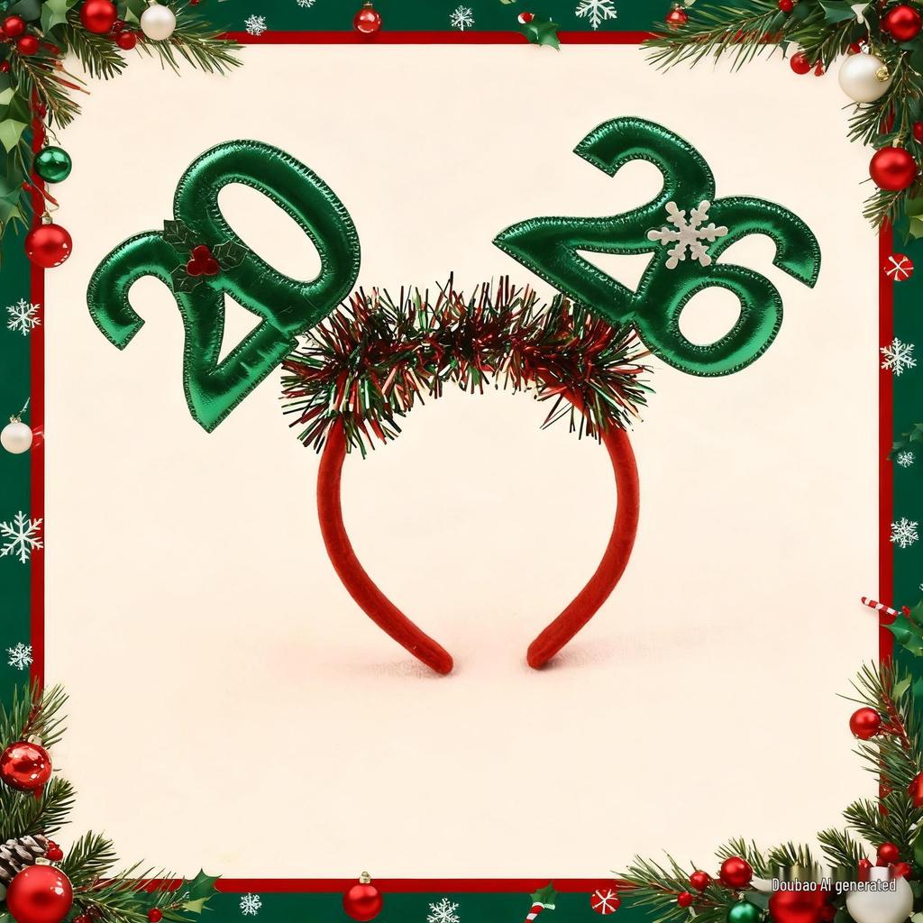 Festive 2026 Christmas Headband Costume Accessory