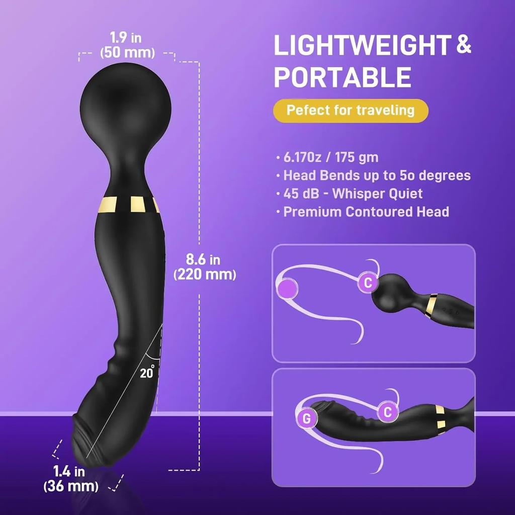 G-Punkt Klitorisstimulator Vagina-Massagegerät Leistungsstarker Stab Dildos Vibrator für Frauen Weiblicher Masturbator Sexspielzeug für Erwachsene