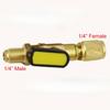 1PC R22 Refrigerant Ball Valve Brass Air Conditioner Refrigerant Shut-off Valve Connected To Hose Refrigeration Tool