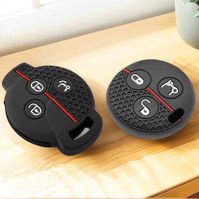 Silicone Key Cover For Mercedes Benz Fortwo Forfour SMART City Roadst Remote Fob Shell Case Skin Protect Bag Auto Accessories