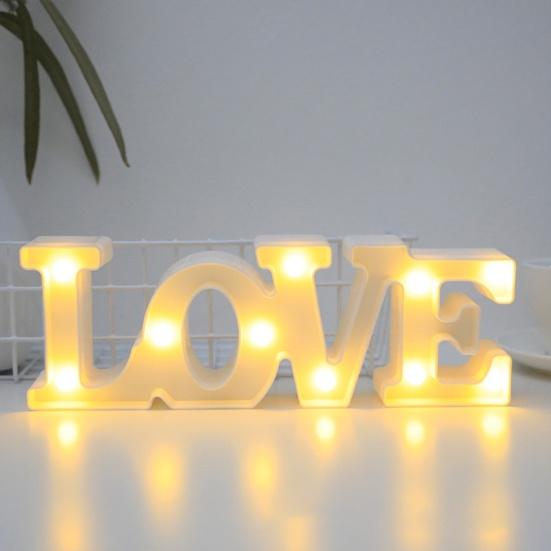 Letter Light Battery Operated Romantic Express Love Props LED Marquee Letters Love Sign Lamp for Wedding