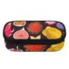 Pen Case Smooth Zipper High Capacity Durable 300D Polyester with Main Compartment Mesh Pocket and Pen Slots for Students
