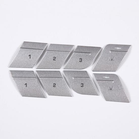 For Jaguar XJ 2010-19 Seat Memory Button Decoration Sticker Stainless Steel 8PCS